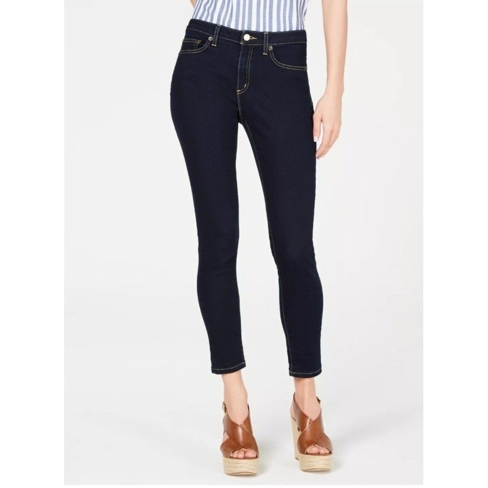 Michael‎ Kors Selma Dark Wash Denim Jeans, Slim Fit, Modern Style, Casual